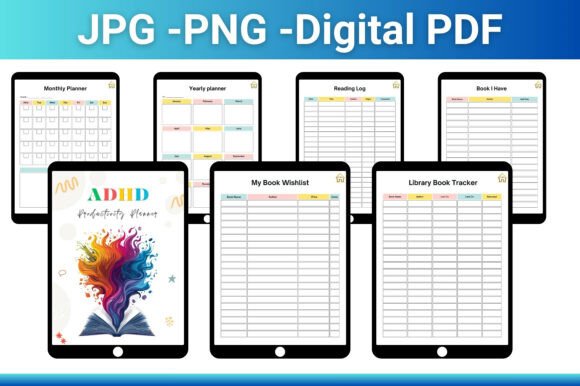 12 Best ADHD Digital Planner Templates for Better Focus 17 Digital ADHD Productivity Planner Graphics 146280568 2 580x386 1