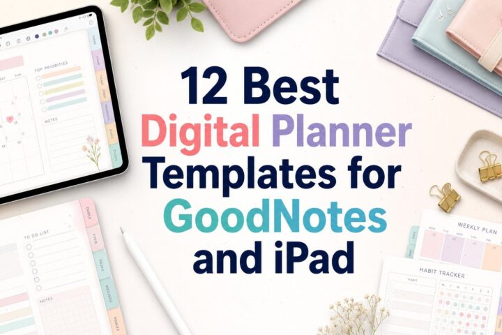 Digital Planner Templates for GoodNotes 12 Best Picks