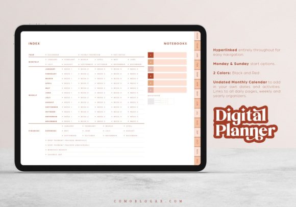12 Digital Planner Templates for Beginners: Effortless Picks 17 Digital Planner for Goodnotes Graphics 7492554 2 580x406 1