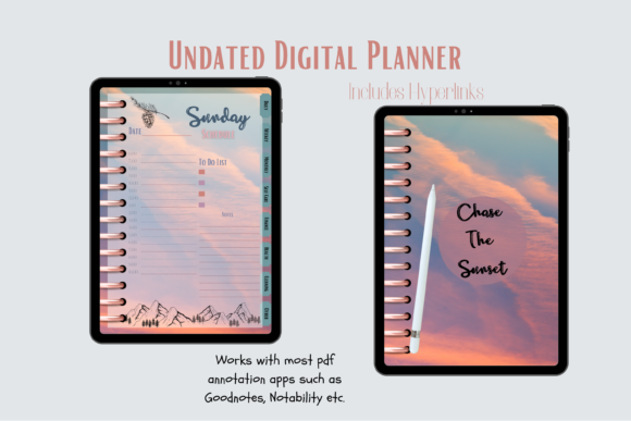 10 Best Hyperlinked Digital Planner Templates 18 Digital Planner for Goodnotes Notability Graphics 25955477 1 1 580x387 1