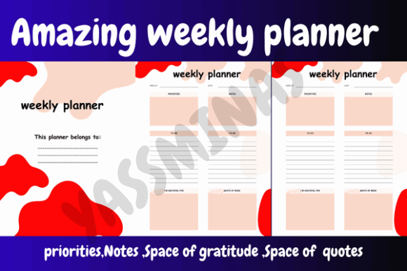 Weekly Digital Planner Templates: 10 Best Picks for 2026 26 Colorful weekly planner template with sections for priorities, notes, and gratitude.
