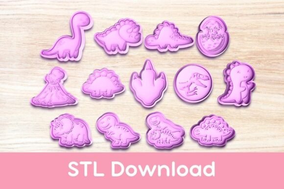 11 Most Profitable 3D Printing Models That Actually Sell 47 Dinosaur Large Pack Cookie Cutters and Stamp STLs Graphics 120015876 1 1 580x387 1
