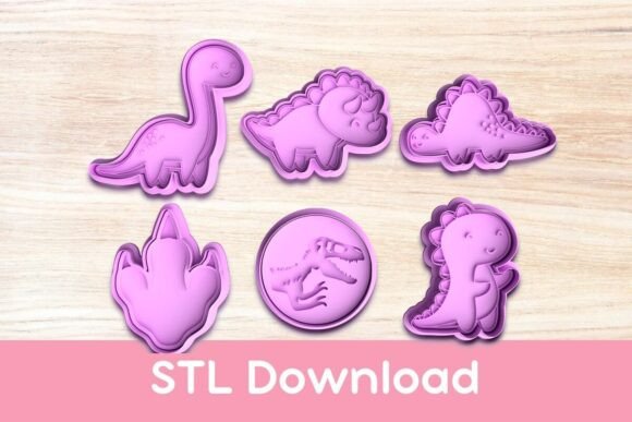11 Most Profitable 3D Printing Models That Actually Sell 46 Dinosaur Pack 3 Cookie Cutters and Stamp STLs Graphics 120015928 1 1 580x387 1