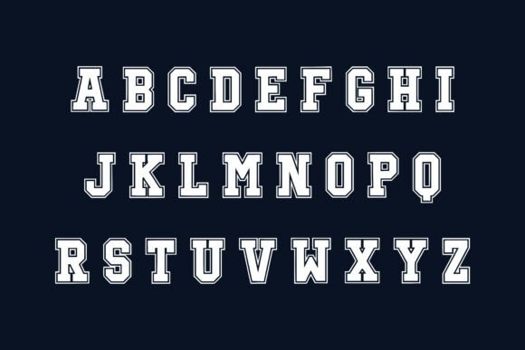 17 Collegiate Fonts: Powerful Picks for Logos & Jerseys 16 Double Jersey Fonts 152305387 5 580x387 1