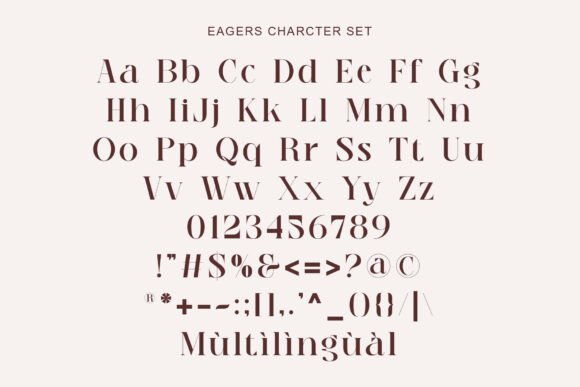 Vintage Display Fonts for Branding: 13 Stunning Retro Picks 23 Eagers Fonts 150582838 7 580x387 1