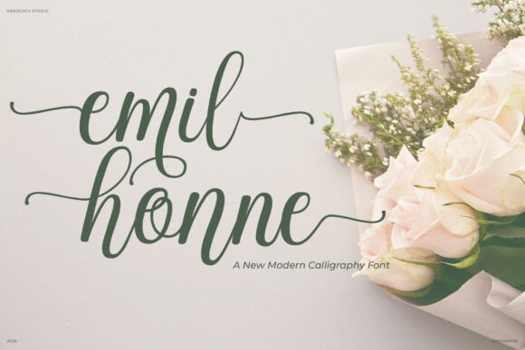 Modern Script Fonts: 18 Gorgeous Picks for Branding 18 Emilhonne Fonts 150779939 1 1 580x387 1