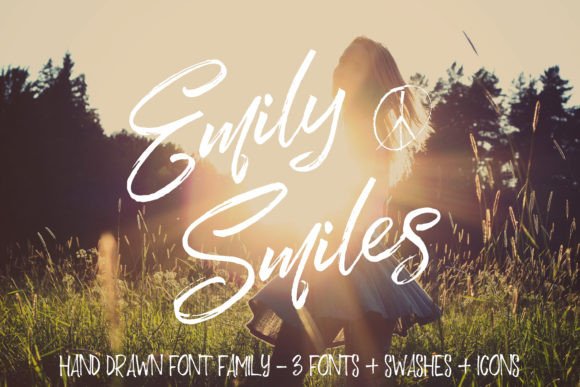 40 Best Brush Script Fonts for Elegant Wedding Invitations 14 Emily Smiles Fonts 83623771 1 1 580x387 1