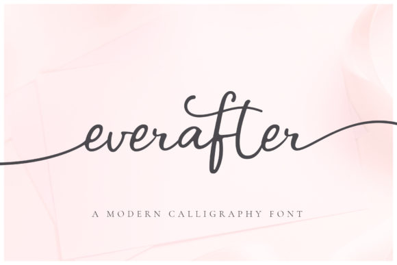 Handwritten Fonts for Vinyl Sticker Labels: 26 Best Cricut Picks 22 Ever After by Ayca Atalay 580x387 1