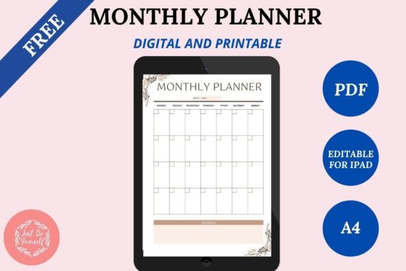 15 Undated Digital Planner: Brilliant Templates You’ll Love 26 FREE Undated Monthly Digital Planner Graphics 25350377 1 1 580x387 1