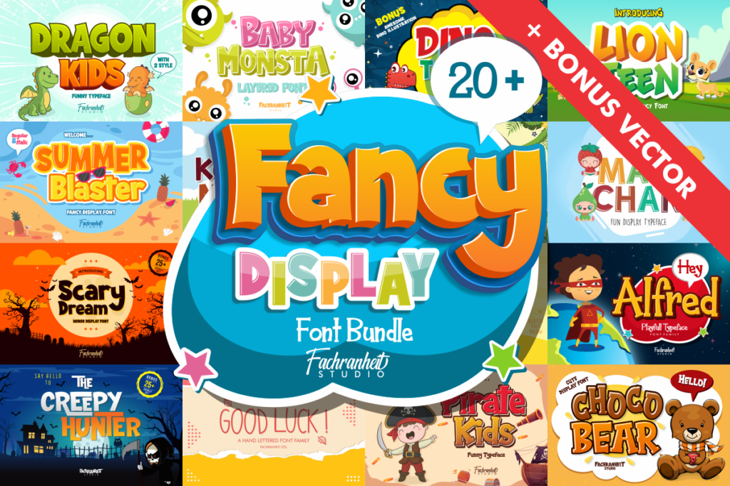 12 Best Display Font Bundles for Cricut That Cut Cleanly 3 Fancy Display Font Bundle Bundles 6090205 1 1