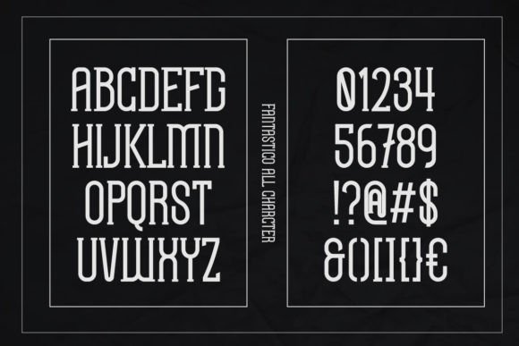 Fonts Similar to Clarendon: 15 Powerful Alternatives 17 Fantastico font character set showcasing uppercase, lowercase, and numbers.