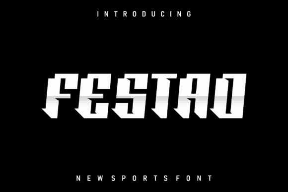 20 Bold Slab Serif Fonts: Powerful Logo & Headline Picks 15 Bold slab serif font design showcasing the word 'FESTAD' in a modern style.