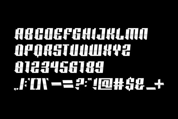 20 Bold Slab Serif Fonts: Powerful Logo & Headline Picks 16 Bold slab serif font sample showcasing uppercase letters, numbers, and symbols.