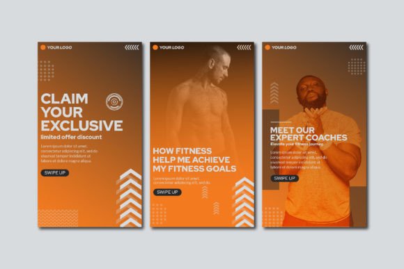 25 Instagram Story Templates: Gorgeous Designs You’ll Love 60 Fitness and Wellness Instagram Story Graphics 63063509 3 580x387 1