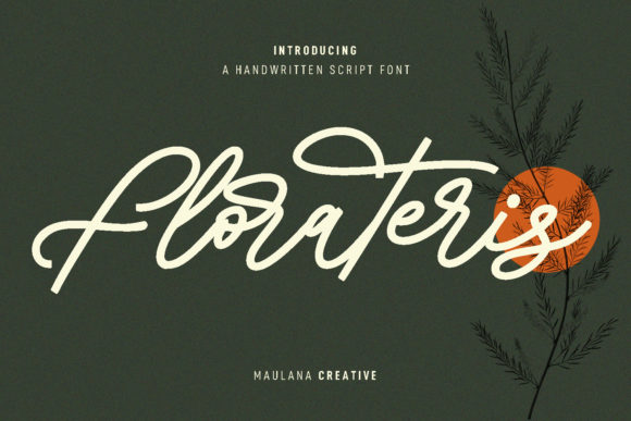 Script Fonts for Logo Design: 36 Elegant Picks That Feel Premium 100 Florateris Script Fonts 27352447 1 1 580x387 1