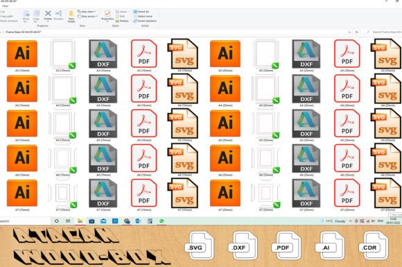 Laser Cut Files for Glowforge Projects: 25 Best Picks 18 Frame Glowforge Laser Cut SVG Files 37 Graphics 33969816 5 580x386 1