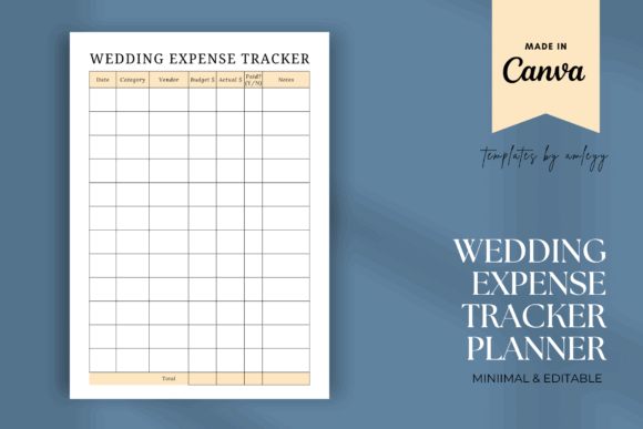 Wedding Budget Template: 16 Smart Picks for Easy Planning 5 Free Wedding Expense Tracker Editable Graphics 127115565 1 1 580x387 1