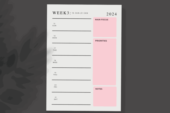 Weekly Digital Planner Templates: 10 Best Picks for 2026 5 Weekly planner template with sections for main focus, priorities, and notes.