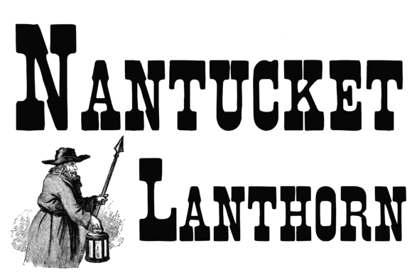 Fonts Similar to Clarendon: 15 Powerful Alternatives 6 Vintage typography featuring the words 'Nantucket Lanthorn' with an illustration of a man holding a lantern.