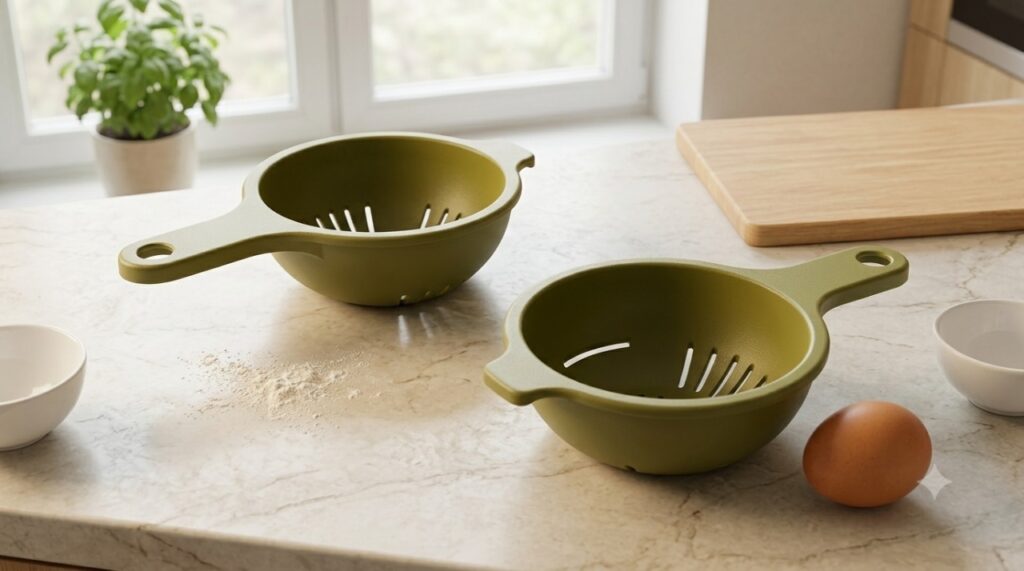 3D Printed Kitchen Gadgets: 10 Brilliant Ideas You’ll Actually Use 5 Egg separators are common 3D printing projects because the mechanism is uncomplicated. The egg white passes through an opening or series of slots while the yolk stays supported above the bowl.