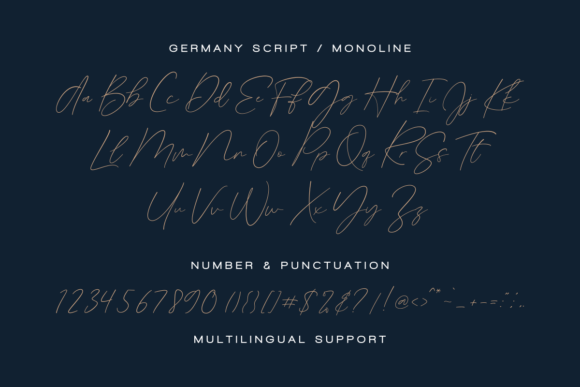 Script Fonts for Logo Design: 36 Elegant Picks That Feel Premium 41 Germany Duo by dharmas 17 580x387 1