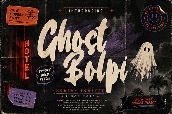 40 Best Brush Script Fonts for Elegant Wedding Invitations 46 Ghost Bolpi Fonts 149367132 1 1 580x386 1