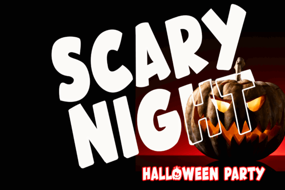 36 Best Halloween Fonts for Invitations, Shirts, Signs, and Crafts 56 Bold Halloween font with a carved pumpkin for a party theme.