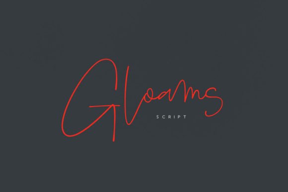 33 Best Feminine Script Fonts for Elegant Branding & Wedding Design 40 Gloams Fonts 34140305 1 1 580x387 1