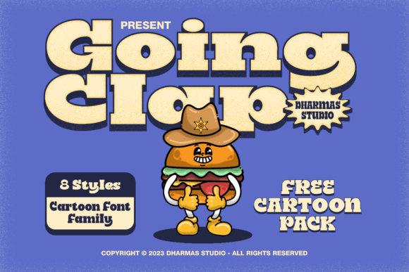 14 Fonts Similar to Rockwell Extra Bold: Bold Alternatives 10 Going Clap Fonts 79585775 1 1 580x387 1