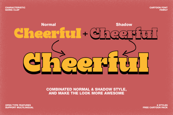 14 Fonts Similar to Rockwell Extra Bold: Bold Alternatives 13 Going Clap Fonts 79585775 12 580x387 1