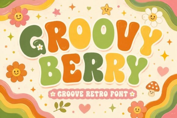 16 Best Aesthetic Fonts for Canva Designs 21 Groovy Berry Fonts 152500896 1 1 580x387 1