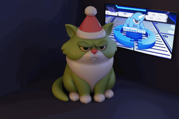 11 Most Profitable 3D Printing Models That Actually Sell 73 Grumpy Cat with Santa Hat 3D Printing 136537632 1 1 580x387 1