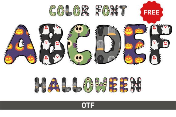 34 Best Halloween Fonts for Cricut Projects to Sell 62 Colorful Halloween font letters with spooky designs and characters.