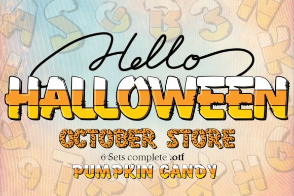 13 Best Halloween Color Fonts for Posters and Flyers 8 Halloween Pumpkin Candy Fonts 102281157 580x387 1