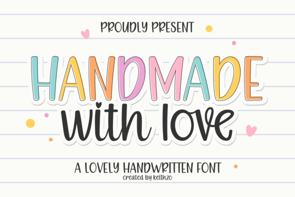 Handwritten Fonts for Vinyl Sticker Labels: 26 Best Cricut Picks 30 Handmade With Love Fonts 140826167 1 1 580x387 1