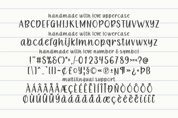 Handwritten Fonts for Vinyl Sticker Labels: 26 Best Cricut Picks 31 Handmade With Love Fonts 140826167 8 580x386 1