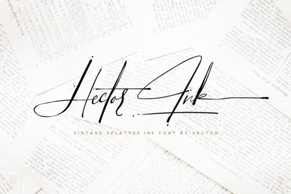 33 Best Feminine Script Fonts for Elegant Branding & Wedding Design 14 Hector Ink Fonts 34140462 1 1 580x387 1