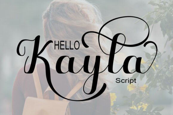 Lettering Fonts for Logo Design: 17 Stunning Picks You’ll Love 55 Hello Kayla Fonts 143005881 1 1 580x386 1