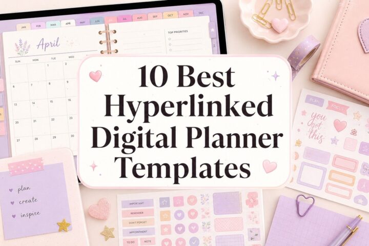 Hyperlinked Digital Planner Templates 10 Best Picks