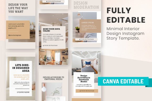 25 Instagram Story Templates: Gorgeous Designs You’ll Love 53 Interior Design Instagram Story Template Graphics 68138287 4 580x387 1