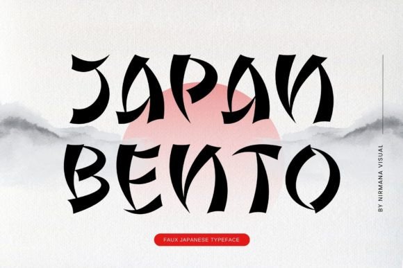 Premium Fonts: 20 Powerful Choices Designers Will Love 48 Japan Bento Fonts 60532597 1 1 580x387 1