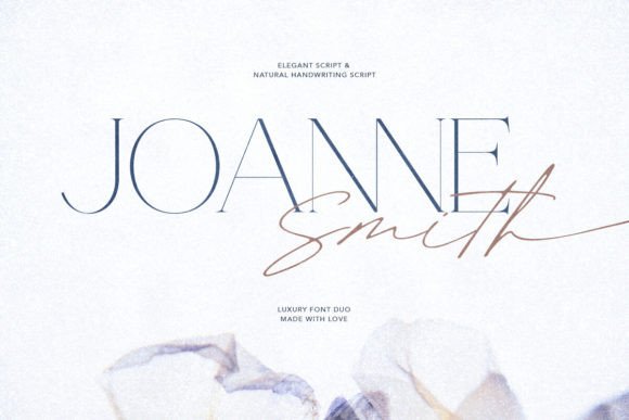 Script Fonts for Logo Design: 36 Elegant Picks That Feel Premium 19 Joanne Smith Fonts 77171322 1 1 580x387 1