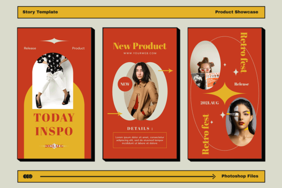13 Vintage Instagram Story Templates for a Stunning Feed 9 Jonezya Retro Instagram Template Graphics 60583056 5 580x387 1
