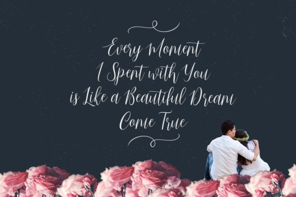 33 Best Feminine Script Fonts for Elegant Branding & Wedding Design 35 Just Married Script by gatype 3 580x386 1
