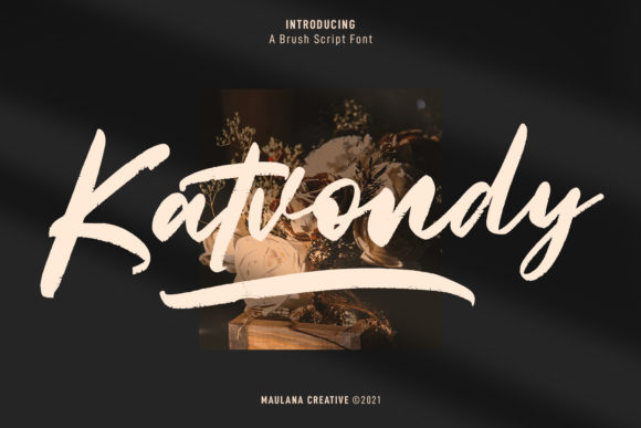 Script Fonts for Logo Design: 36 Elegant Picks That Feel Premium 82 Katvondy Marker Brush Script Fonts 21520310 1 1 580x387 1 1