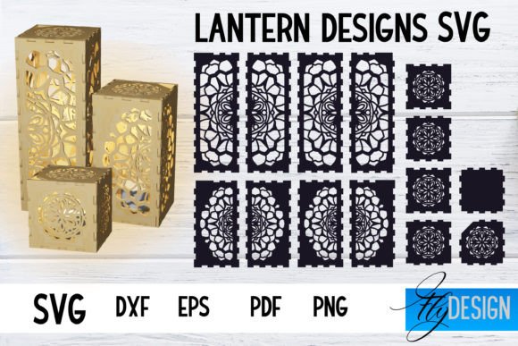 Wood Laser Cut Ideas: 45 Creative Projects Worth Making 44 Lantern SVG Bundle Laser Cut Lamp Graphics 36575652 1 1 580x387 1