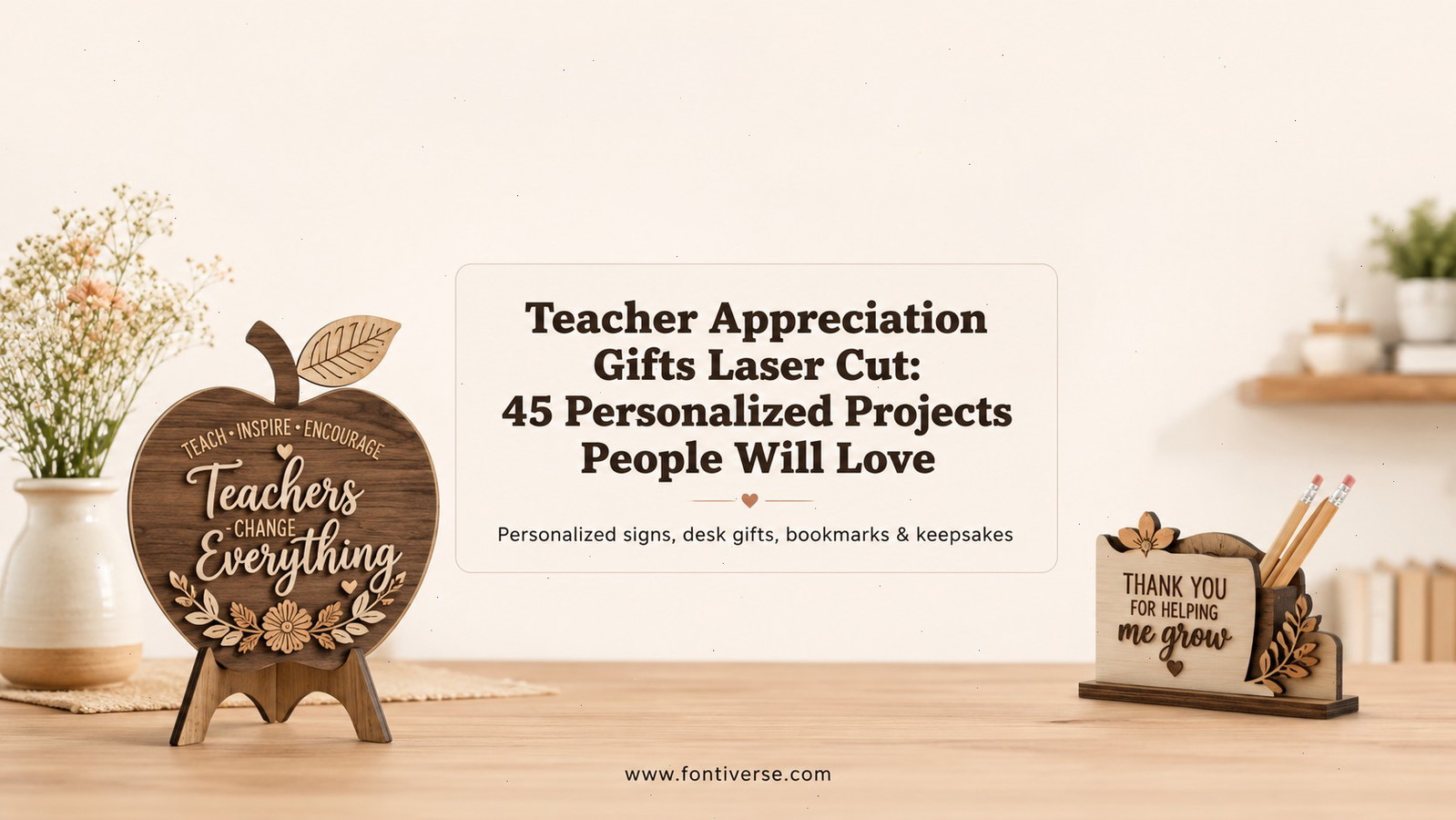 Laser Cut Teacher Appreciation Gifts 45 Personalized Ideas