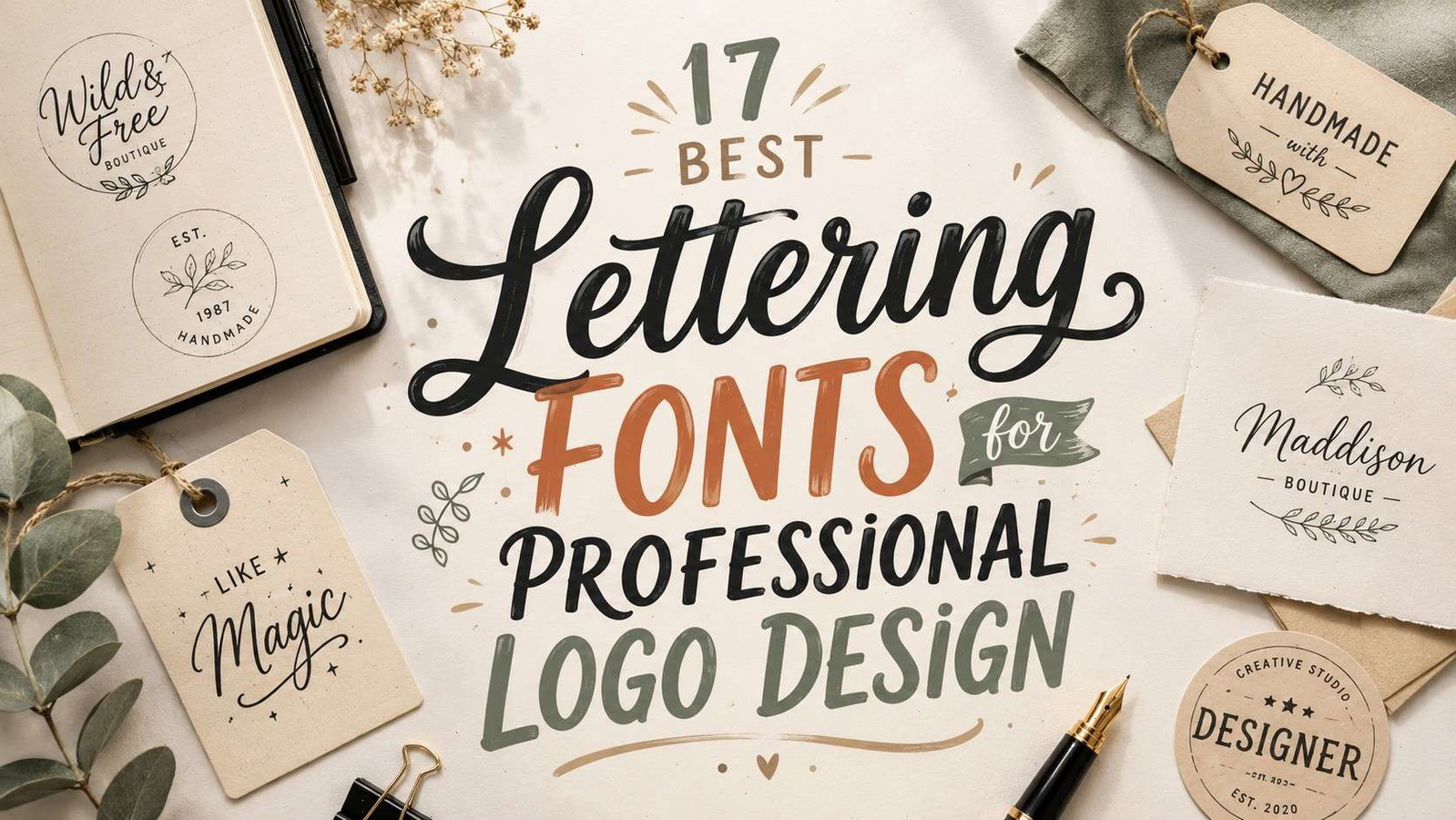 Lettering Fonts for Logo Design 17 Stunning Picks You’ll Love