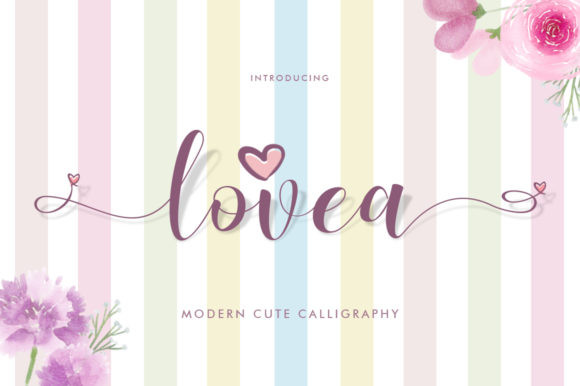 Calligraphy Fonts: 10 Stunning Picks for Elegant Designs 11 Lovea Script Doodle by Khurasan 580x386 1