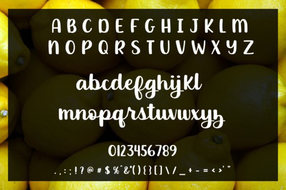 Handwritten Fonts for Vinyl Sticker Labels: 26 Best Cricut Picks 25 Luscious Lemon Fonts 69441013 2 580x387 1
